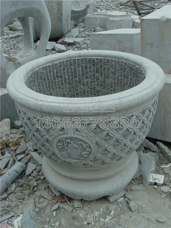 青石石雕花缸批發(fā)