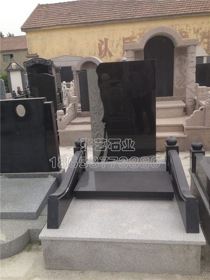 黑色花崗巖墓碑