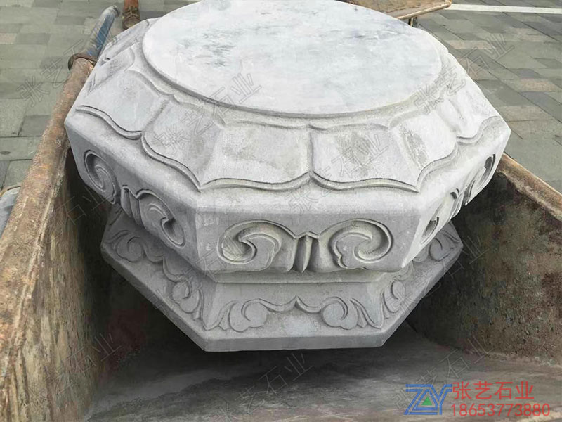 青石柱礎(chǔ)石-八角柱基石