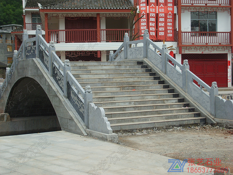 青石橋梁石欄桿加工廠家-石護欄