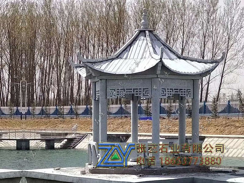 石亭子，石頭長廊