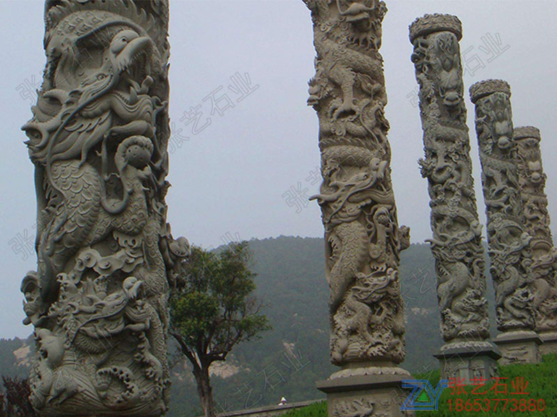 青石石龍柱廠家
