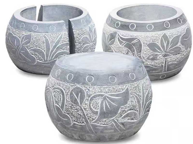 荷花青石柱頂石 包柱石