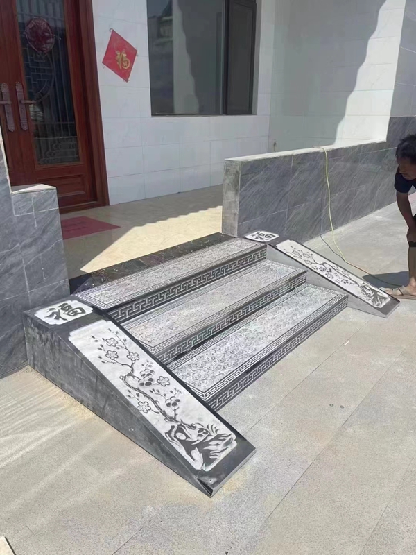 庭院青石祥云臺(tái)階踏步石